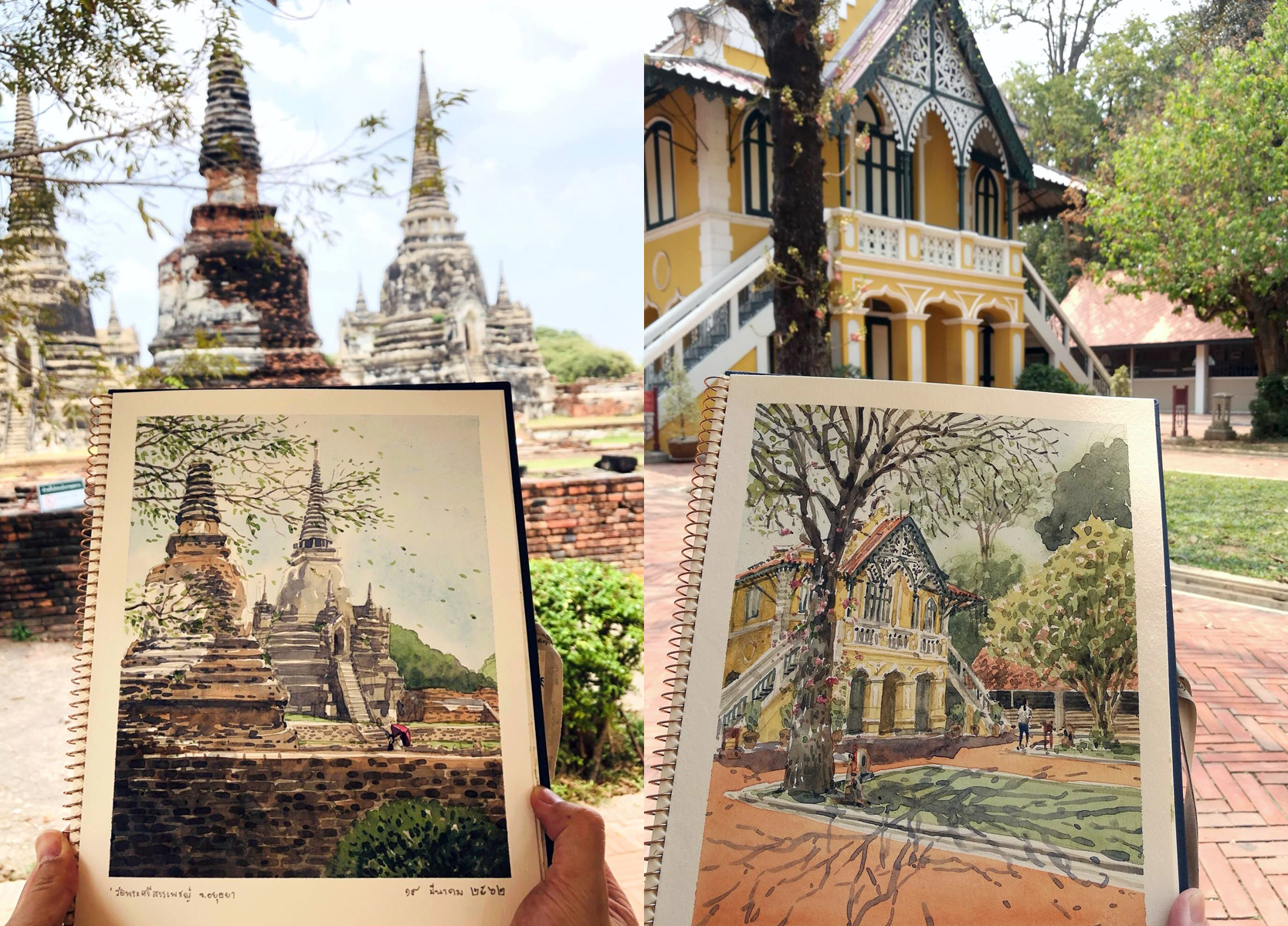 วาดไปเที่ยวไป (ต่อเนื่อง) Advance Outdoor sketching
