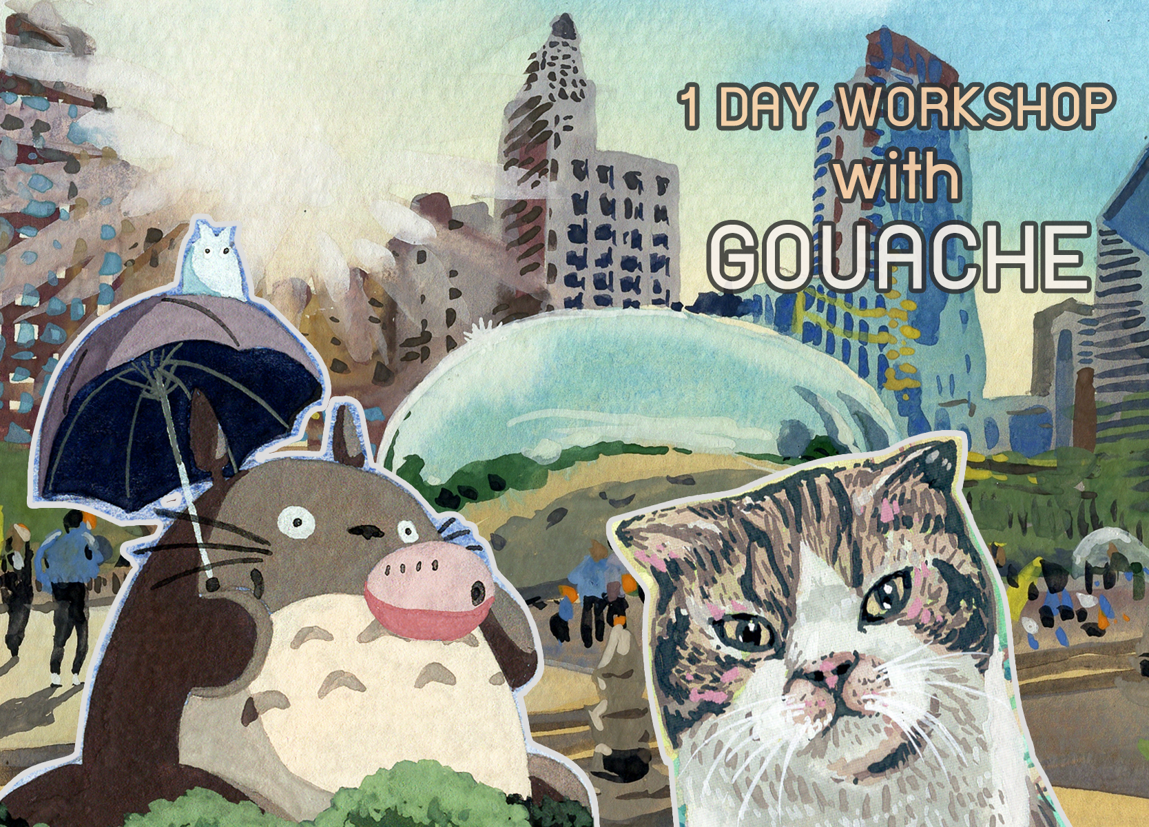 1 Day with Gouache 30+ ครูไก่