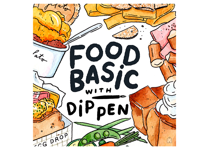 Food basic with Dip Pen by dailydraw studio